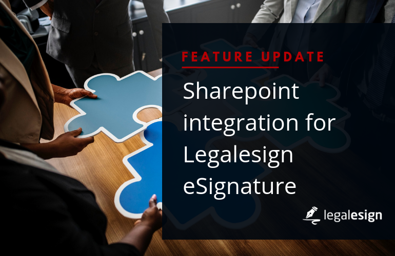 Lead image for SharePoint integration for Legalesign eSignature