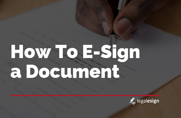 Lead image for How to e-sign a document